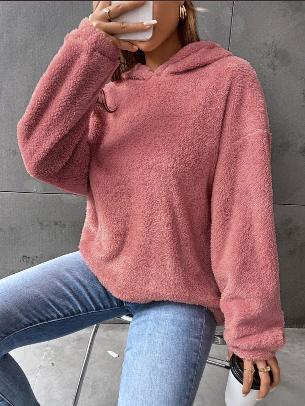 Women's Fleece Hooded Sweatshirt Lune London