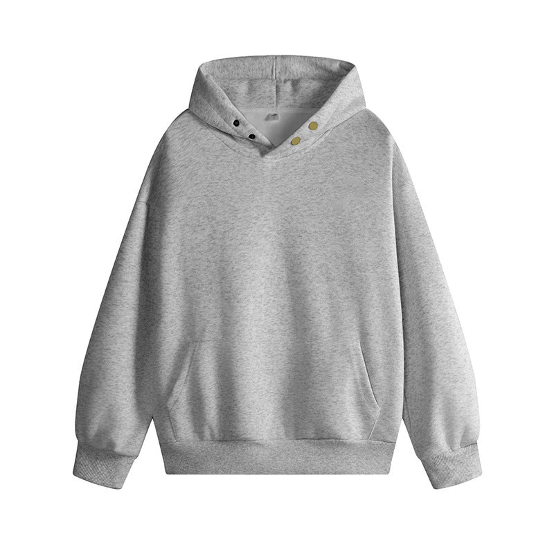 Hooded sweatshirt for women with innovative cut and practical snap buttons Lune London