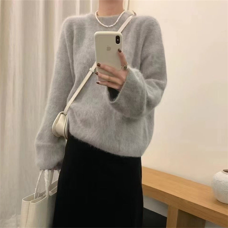 Women's sweater in soft and fluffy material Lune London