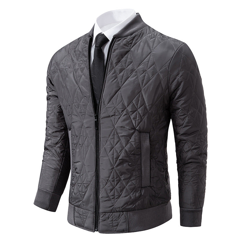 Padded leisure jacket for men with a stylish design and a high collar Lune London