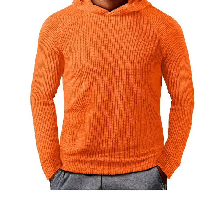 Men's casual hoodie in textured material Lune London