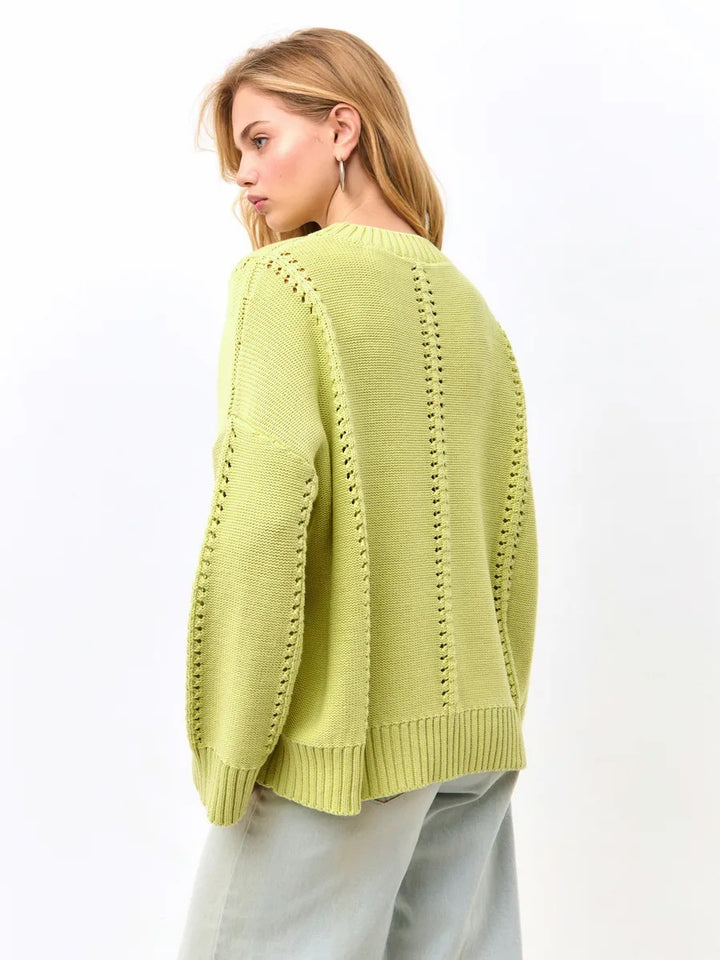 Pull en tricot décontracté pour femmes avec une structure aérée Chic & Stil
