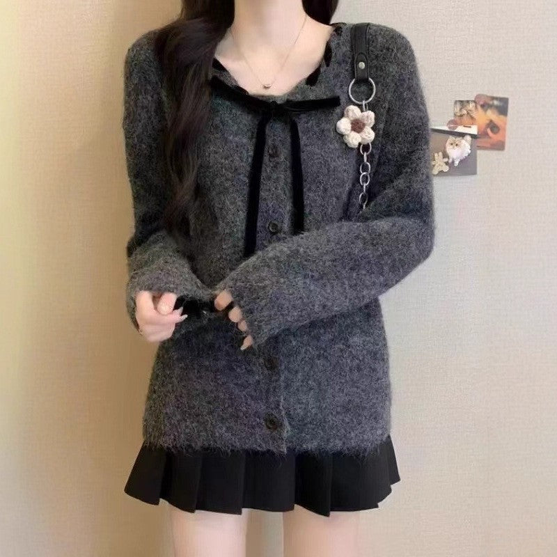 Gilet Femme Douillet avec Col Tendance et Détails de Bouton Chic & Stil