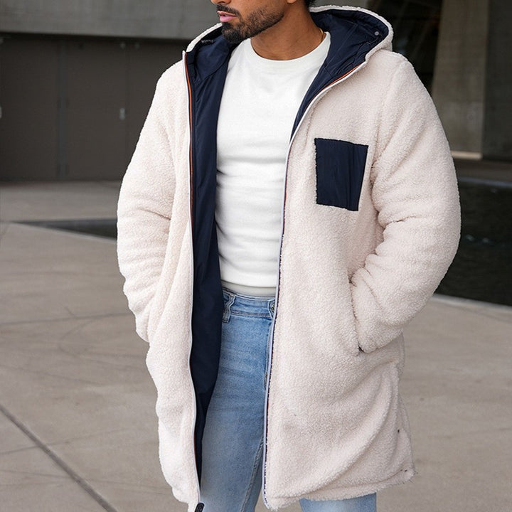 Reversible parka jacket for men with cozy lining and practical pockets Lune London