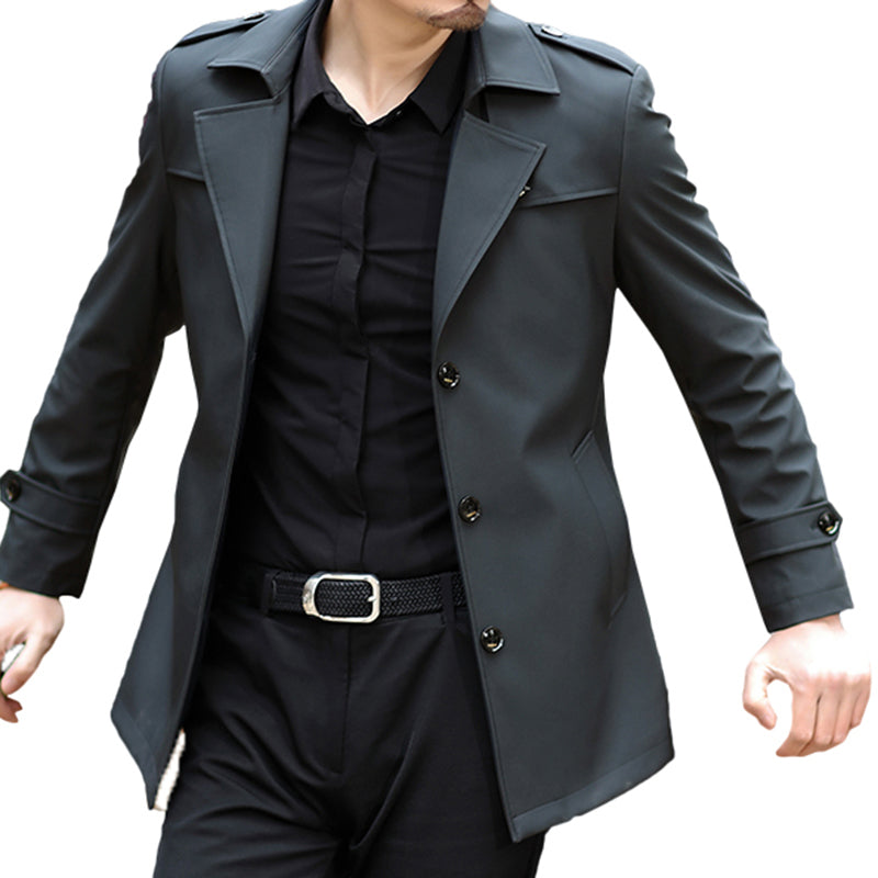Elegant trench coat for men with practical cut and stylish details Lune London