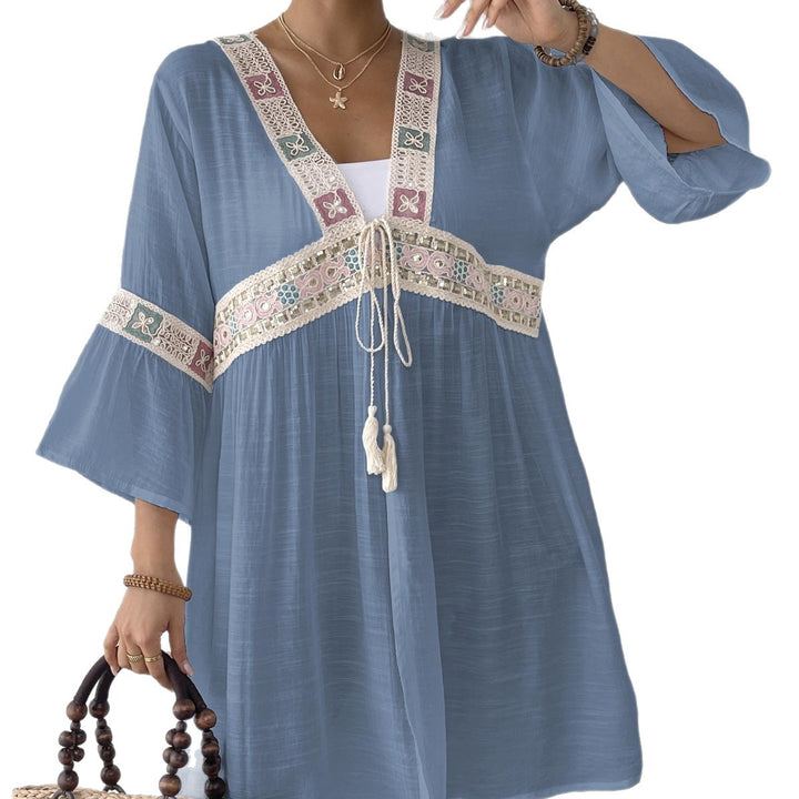 Women Bohemian decorative beach cover-up Lune London