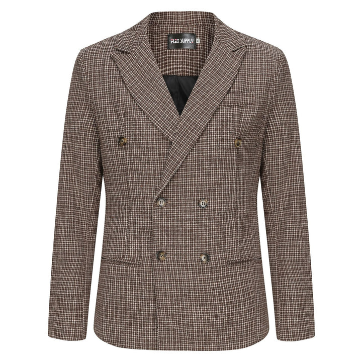 Double-breasted men's blazer in high-quality fabric with modern details Lune London