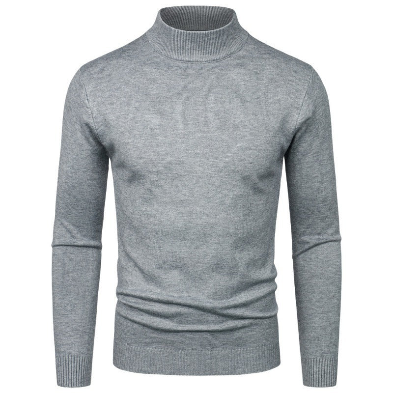 Elegant turtleneck sweater for men in fine cotton blend Lune London