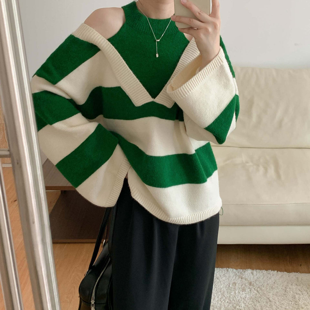 Sweater tendance pour femmes avec découpes Chic & Stil