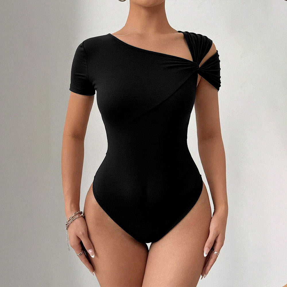 Body femme avec coupe asymétrique et drapée Chic & Stil