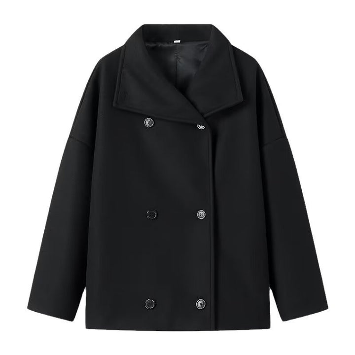 Veste de transition féminine à la mode avec une coupe décontractée et patte de boutonnage double Chic & Stil