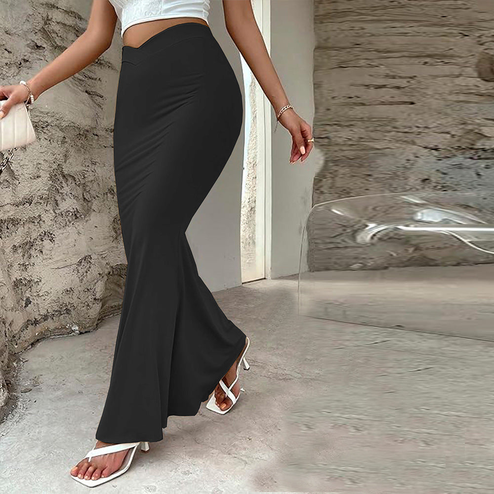 Jupe à traîne pour femmes avec taille haute et coupe ajustée Chic & Stil