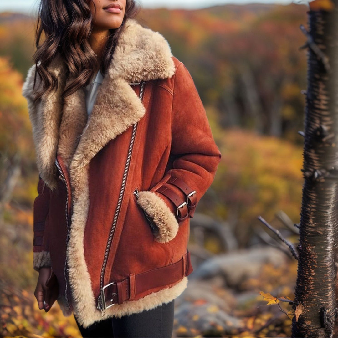 Ladies trendy jacket with warm lining Lune London
