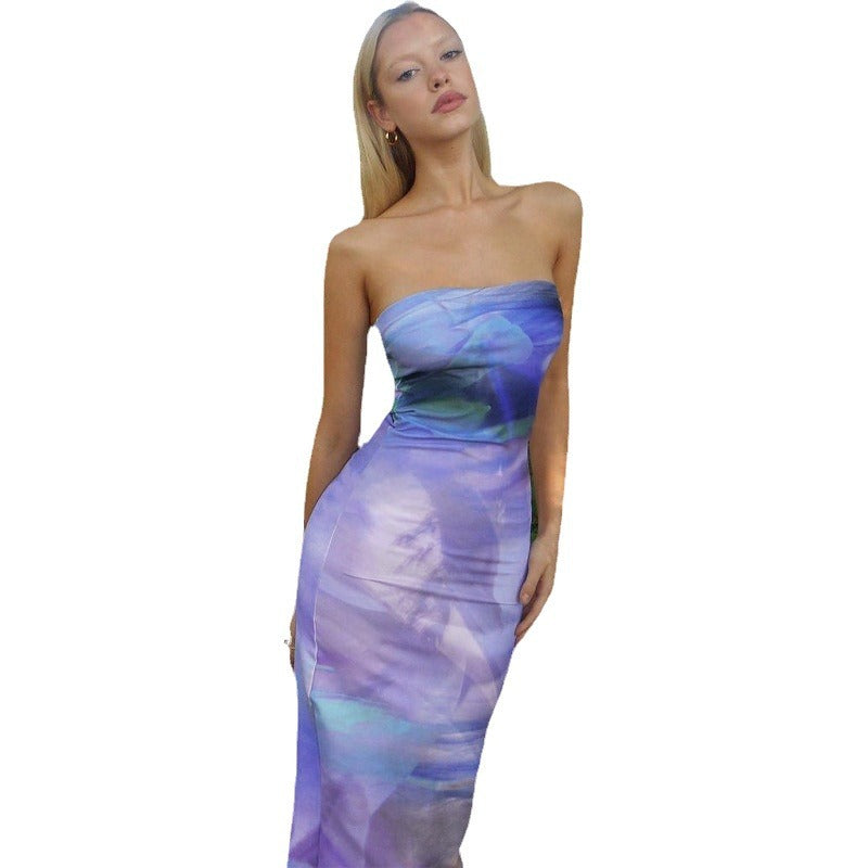 Ladies Elegant Chic Sleeveless Maxi Dress