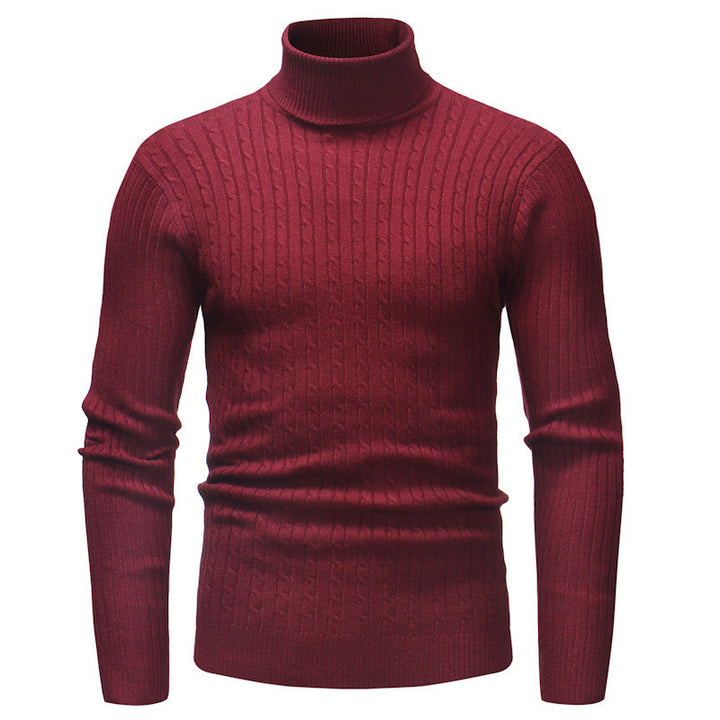 Elegant turtleneck sweater for men in fine knit Lune London