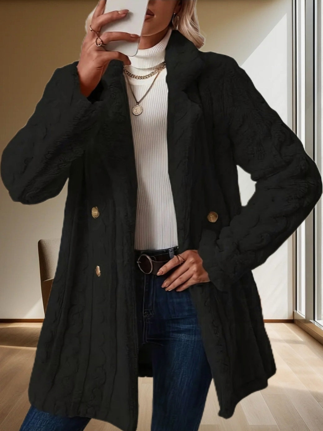 Ladies knitted cardigan Lune London