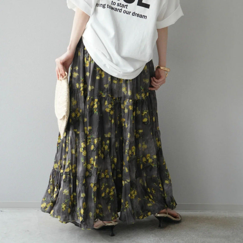 Women Maxi Skirts Flower Lune London