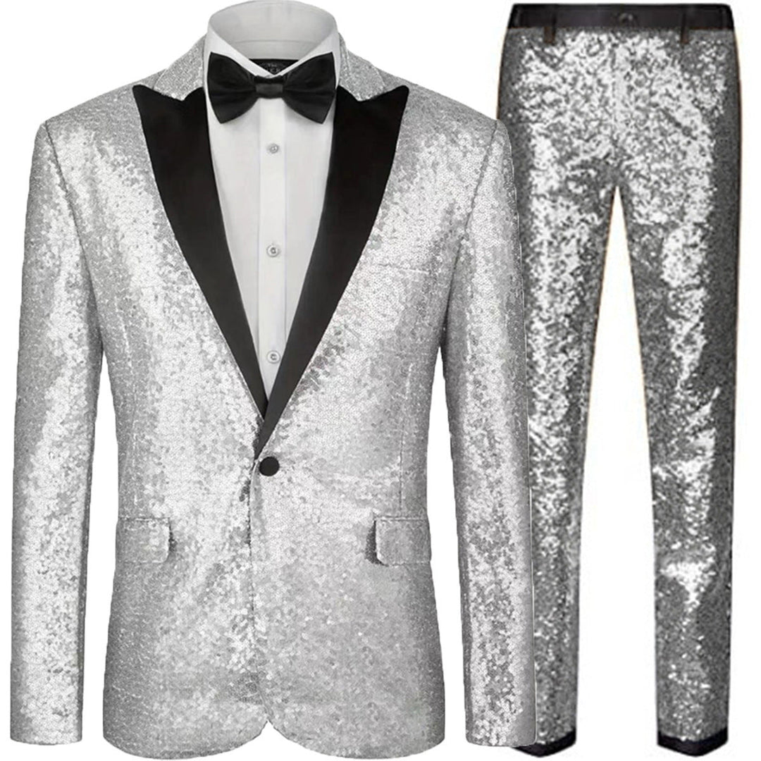 Men's Glamorous Sequin Suit Set Chic Und Stil