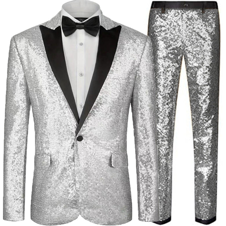 Men's Glamorous Sequin Suit Set Chic Und Stil