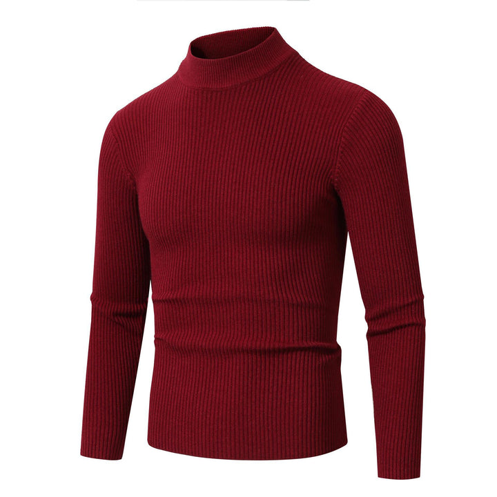 Lune London Elegant pullover for men with a roll neck and fine ribbed texture