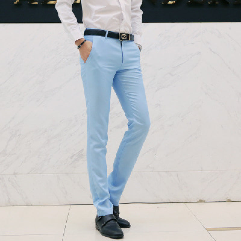 Pantalon Chino Slim-Fit Moderne pour Hommes Lune London