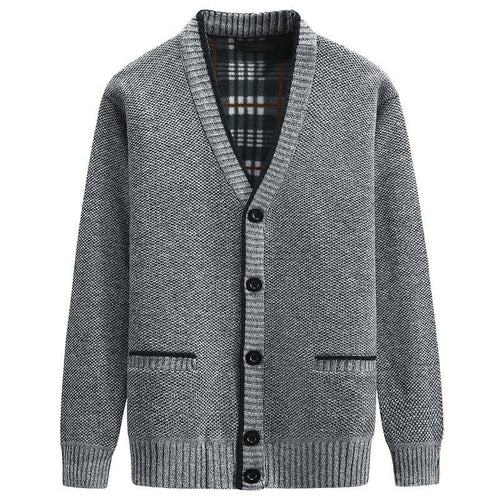 Cardigan for men with V-neck and high-quality details Lune London