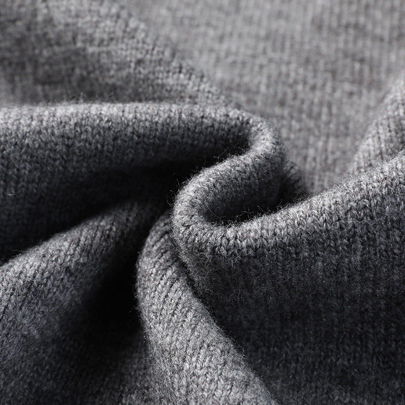 Men's knitted jacket with double flap Lune London