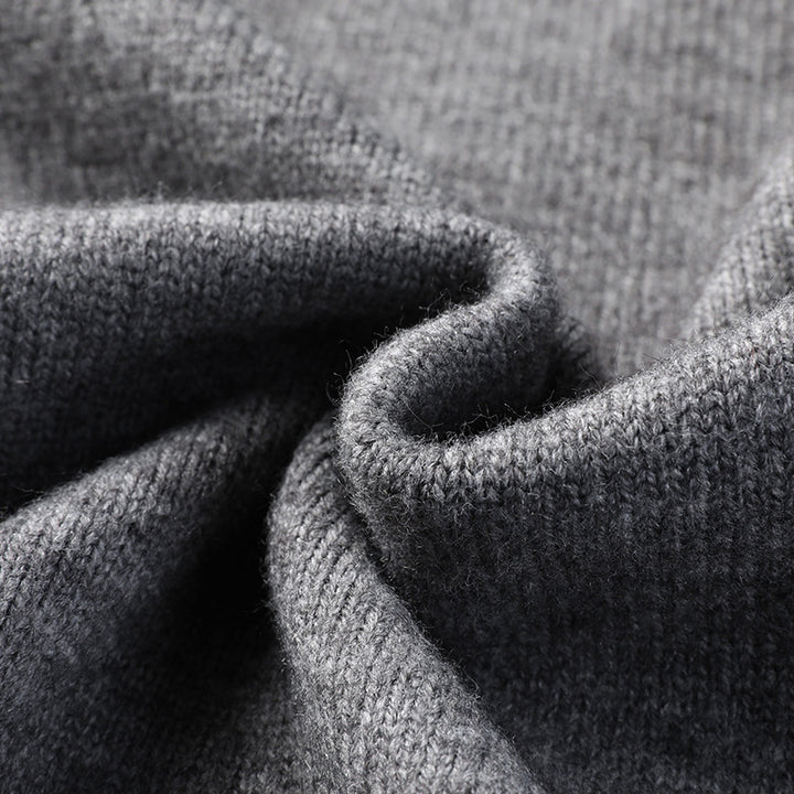 Men's knitted jacket with double flap Lune London