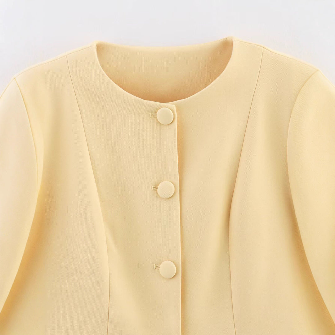 Veste blazer élégante pour femmes avec design structuré et poches pratiques Chic und Stil