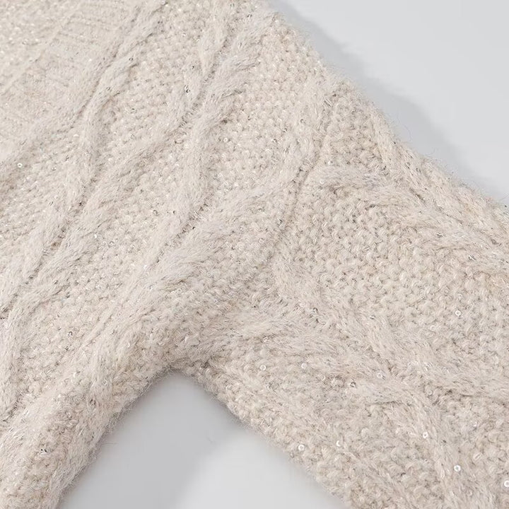 Cardigan en tricot chunky pour femmes avec poches pratiques Chic & Stil