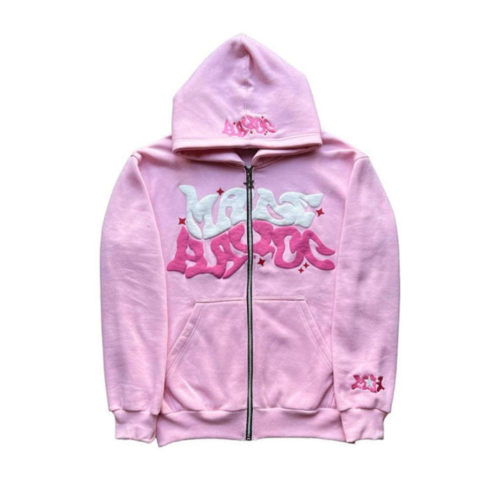Women’s sporty hoodie jacket in urban graffiti style Lune London