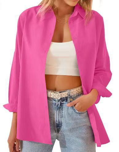 Loose women's blouse with buttoned front and elegant cut Lune London