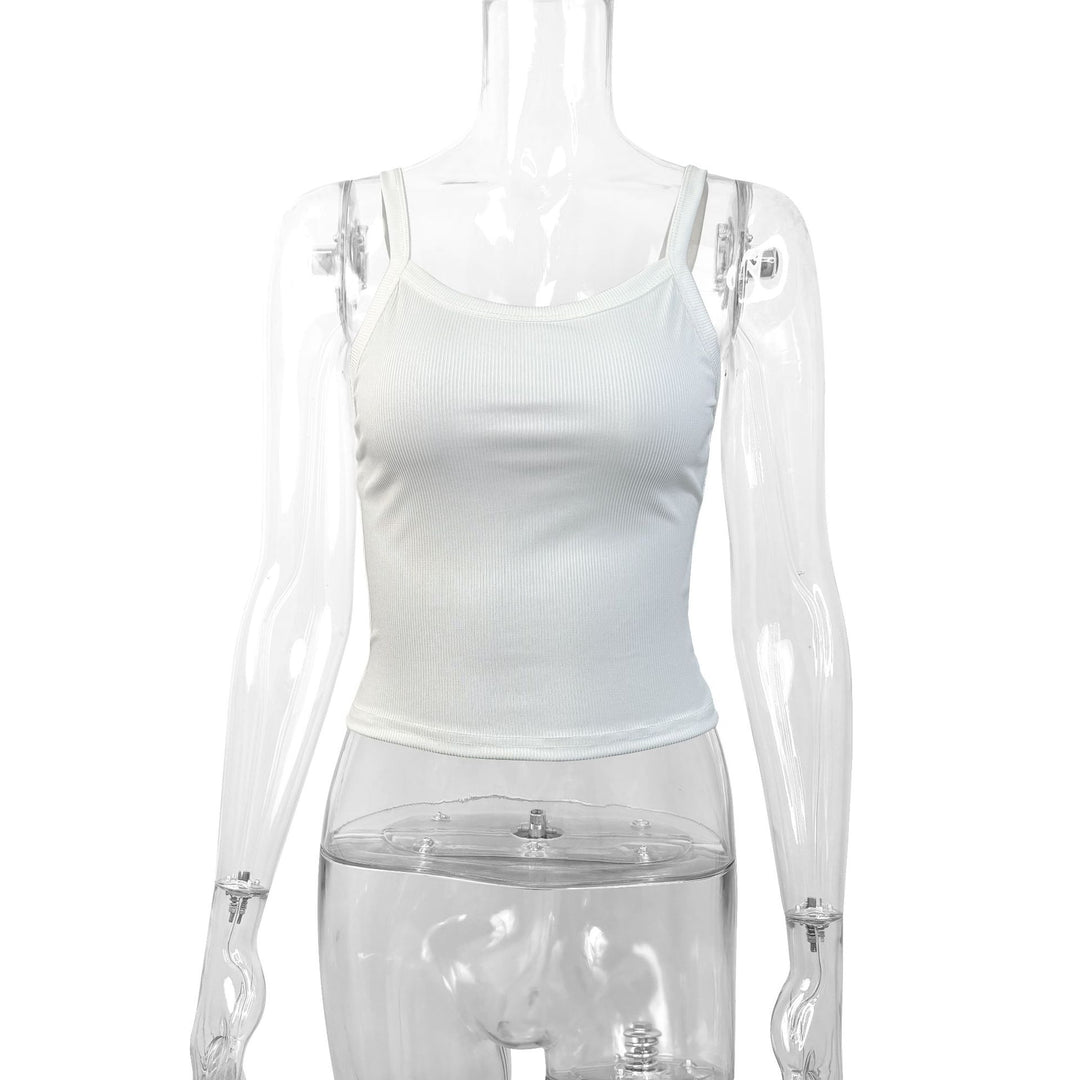Women Basic Tops with adjustable straps and fitted cut Lune London