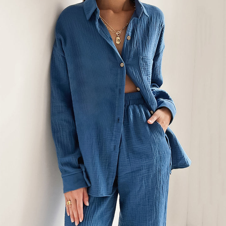Ladies Casual two-piece set in lightweight material with a loose fit Lune London