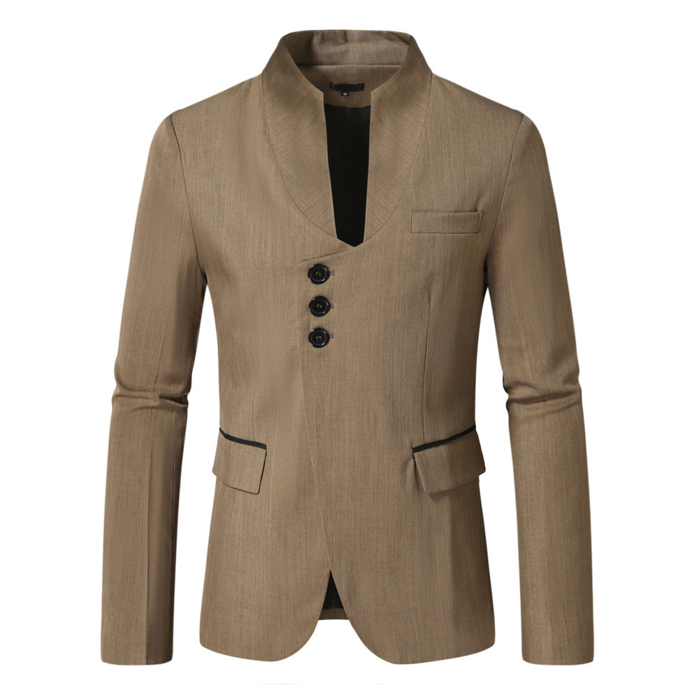 Ladies Elegant Blazer with Narrow Collar and Contrasting Edges Lune London