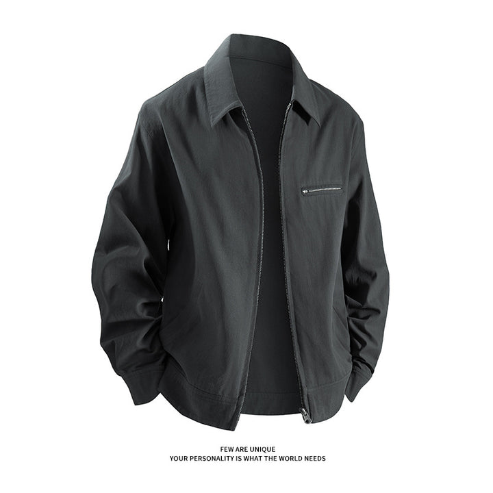 Casual transition jacket for men with practical pockets and modern fit Lune London
