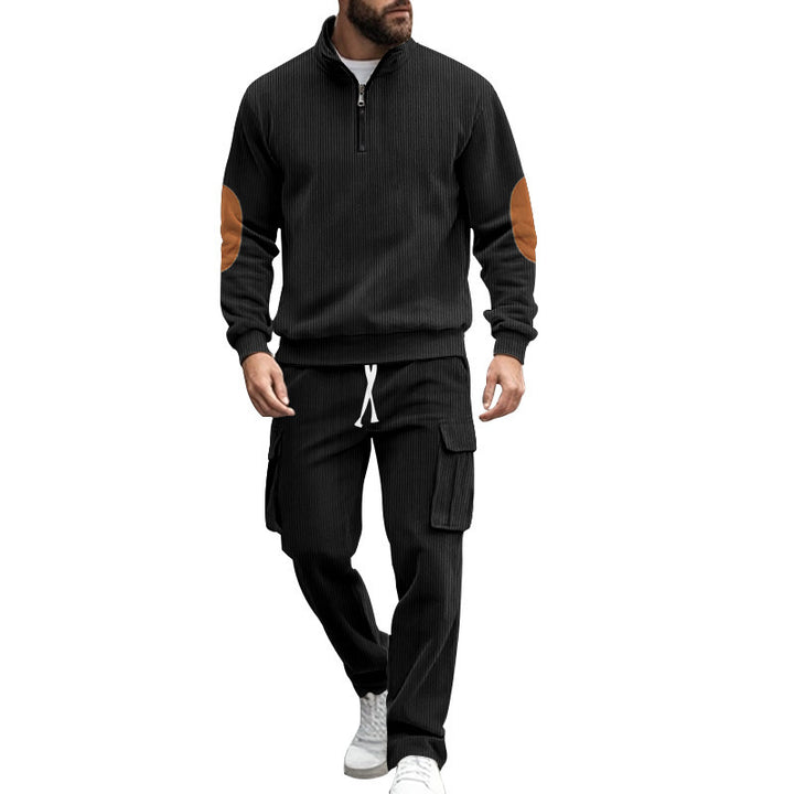 Sweater for men with a high collar and contrasting details Lune London