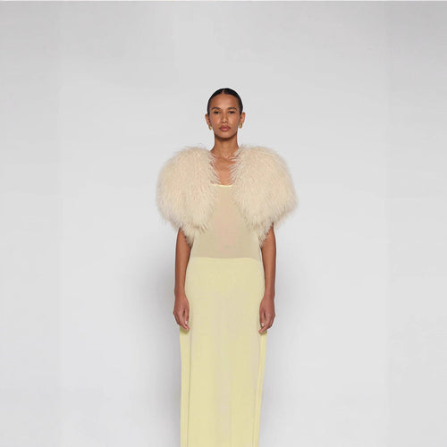 Lune London extravagant voluminous faux fur jacket for women