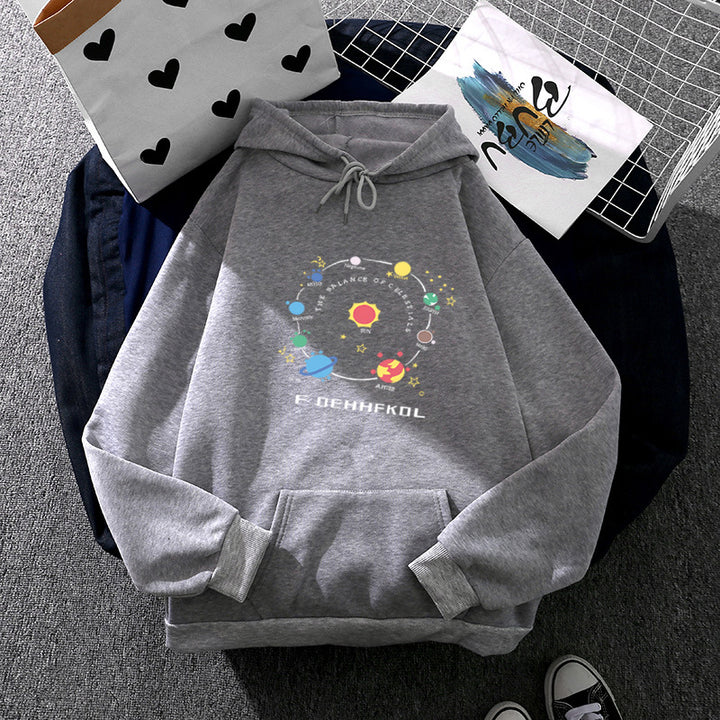 Women's hoodie with unique space motif Chic & Stil