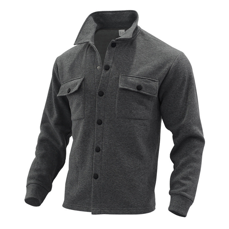 Flannel shirt for men with two chest pockets Lune London