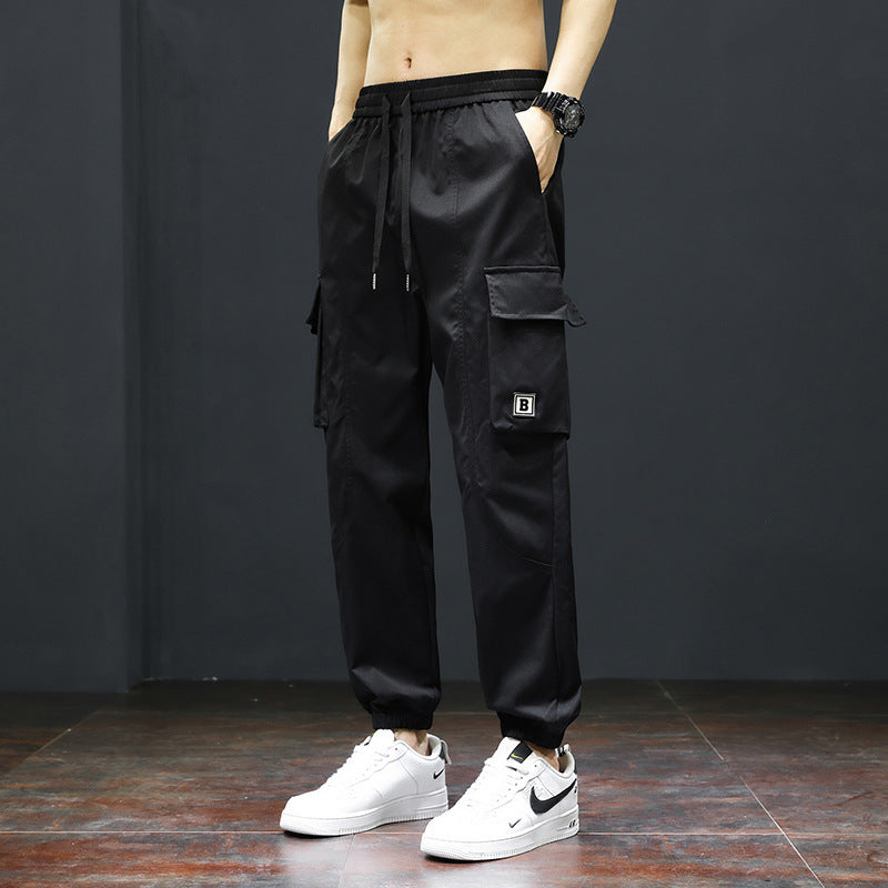 Pantalon cargo pour hommes avec taille élastique et poches pratiques Chic und Stil