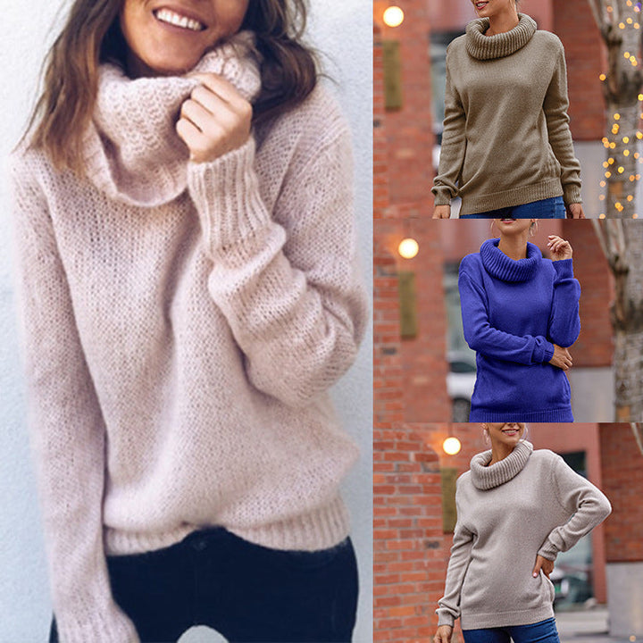 Women's Cozy Turtleneck Sweater Made Of Soft Knit Lune London