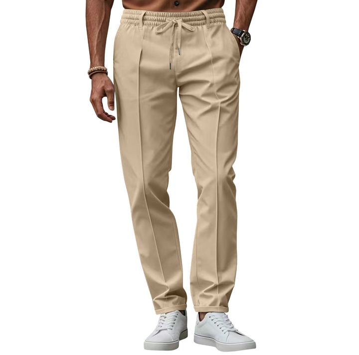 Elegant chino pants for men with elastic waist and side pockets Lune London