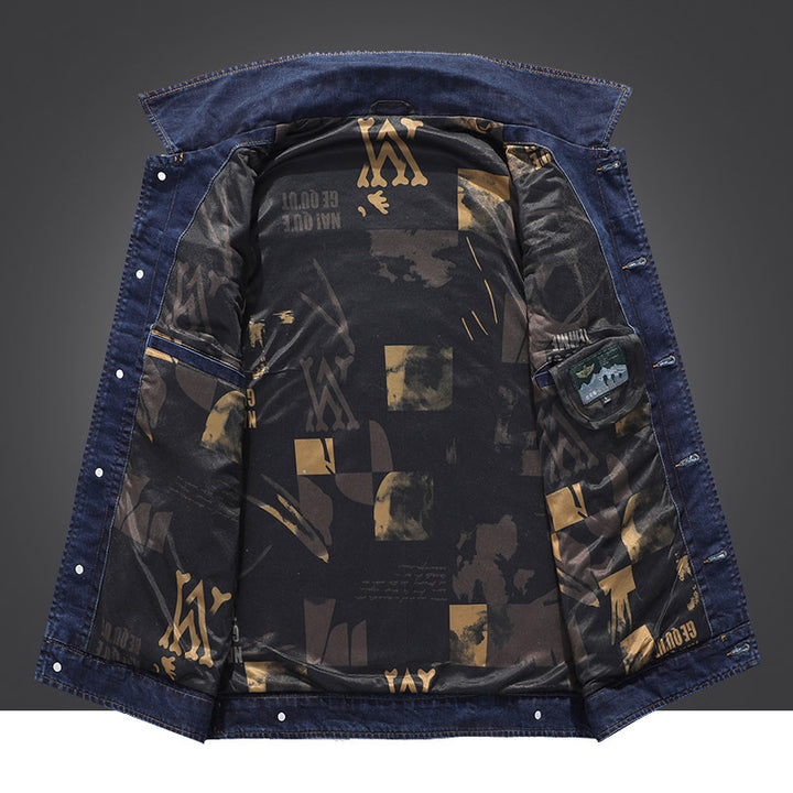 Men's denim jacket with practical pockets and robust design Lune London