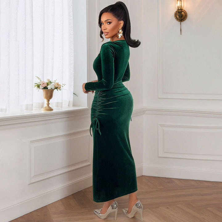 Jupe midi pour femmes avec un élégant effet de fronces et une coupe ajustée Chic & Stil