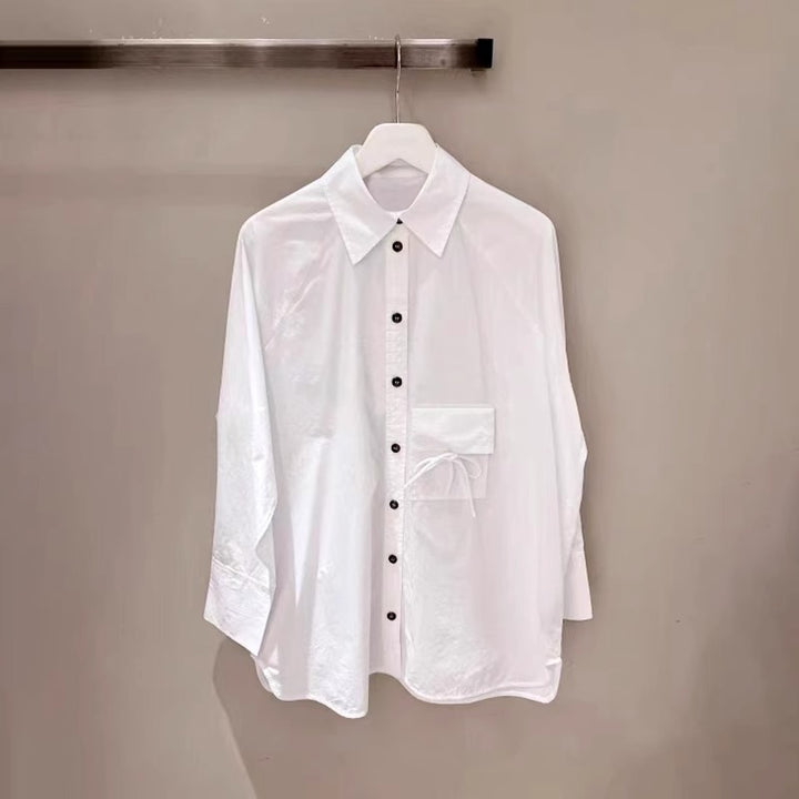 Chemisier ample décontracté à boutons pour femmes Chic & Stil