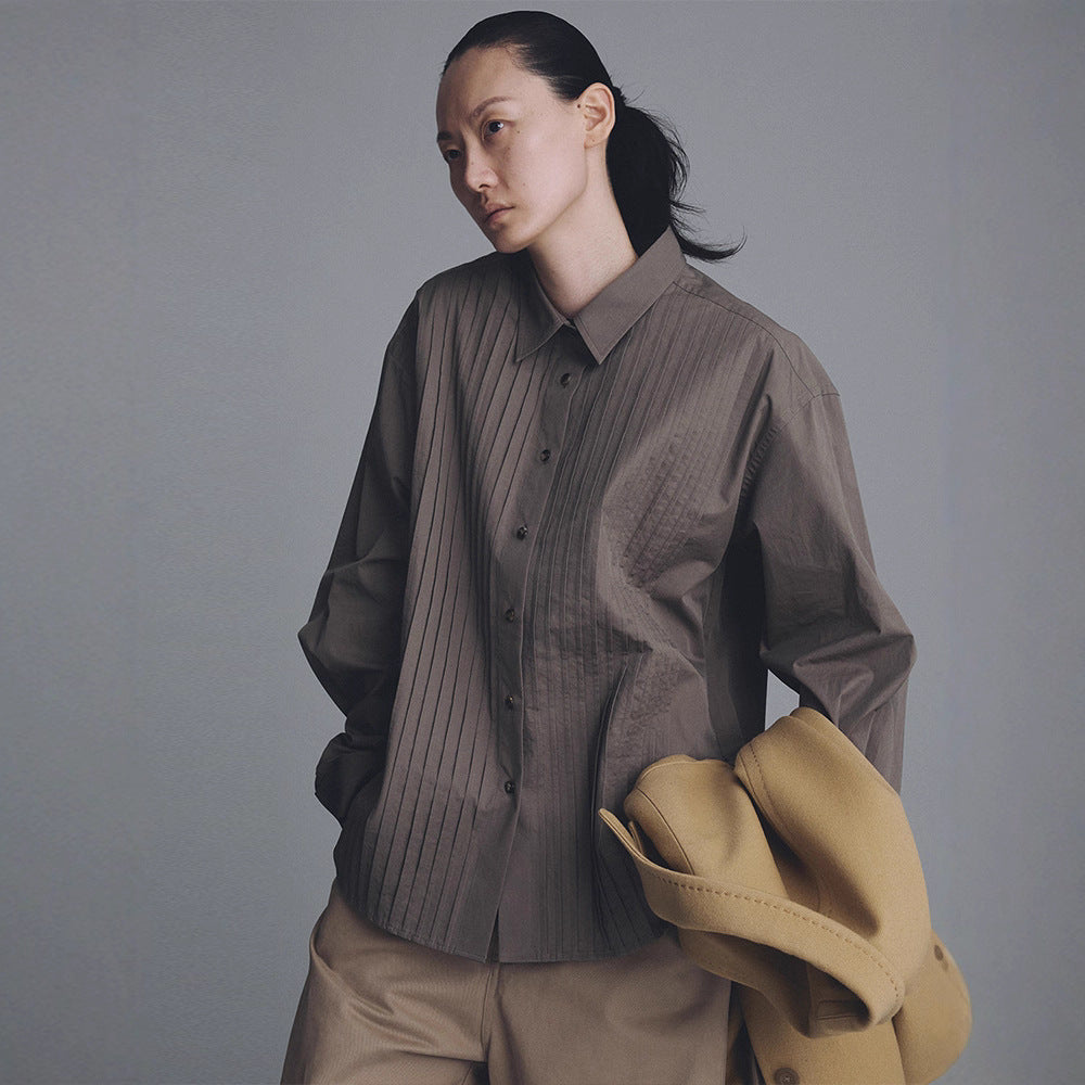 Chemisier léger pour femmes avec design texturé Chic & Stil