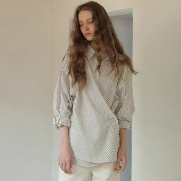 Blouse asymétrique pour femmes avec look élégant enroulé Chic & Stil