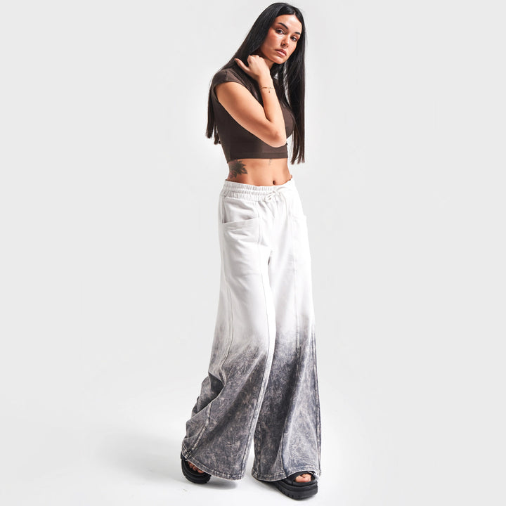 Loose leisure pants for women with a unique ombre effect Lune London