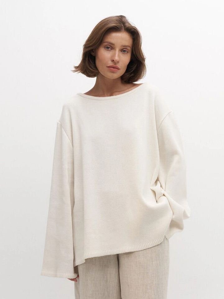 Women Loose Fit Casual Knit Sweater Lune London